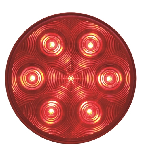 Optronics STL-13RB Fleet Red LED 4 inches Round Stop/Turn/Tail Light